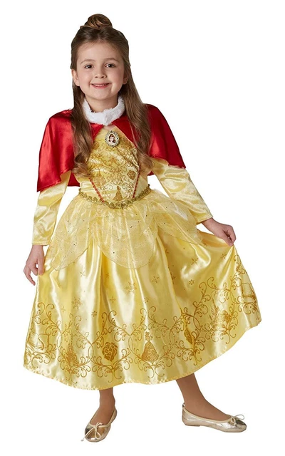 Costume Principessa Belle Bambina 5-6 anni Vestito Carnevale