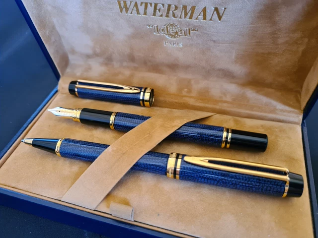 Parure Stylo Plume Et Bille Waterman LE MAN - Plume En Or 18 Carats - Neuf Avec étiquette
