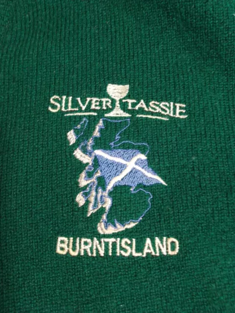 Silber Tassie Pub Burntisland Fife Golfpullover Größe Large