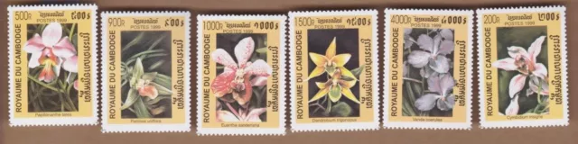 1999 Cambodia Flowers, SG 1913/8, MUH, Set 6
