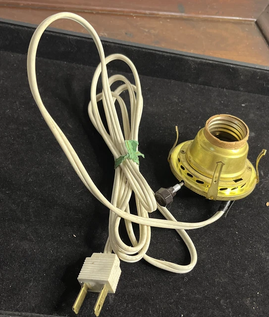 VINTAGE KEROSENE OIL Lamp Conversion to Electricity Kit Burner £13.34