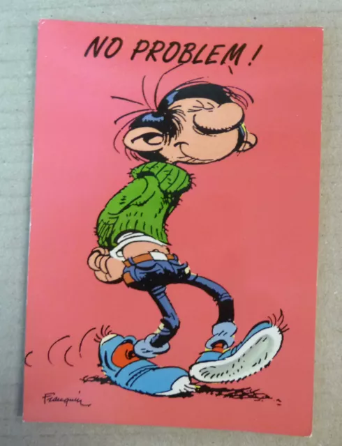 carte postale gaston lagaffe no problem ! franquin