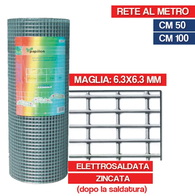 25 Mt Rete Metallica Elettrosaldata Zincata Dopo Esafort Cavatorta 12x25 H 100cm 80967849 25 Mt Rete Metallica Elettrosaldata Zincata Dopo Esafort Cavatorta 12x25 H 100cm 80967849