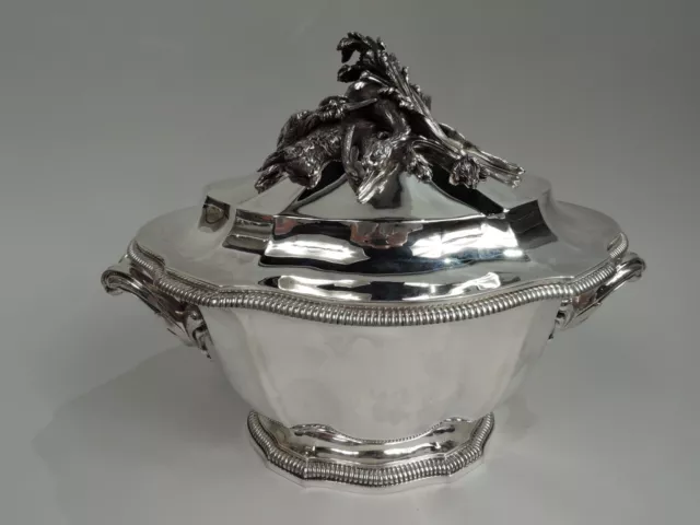 Antique Tureen Belle Epoque Classical Soup Serving Bowl French 950 Silver