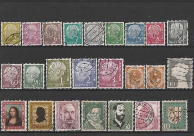 Bundesrepublik Deutschland ab 1951 gestempelt ab Michel 124 24 Briefmarken