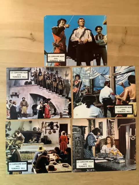5 Photos d'exploitation film « LE CORSAIRE NOIR » 1971- Terence HILL-Bud SPENCER