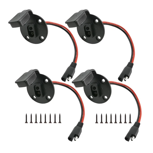 4 SETS SAE-PORT-ANSCHLUSS Sae SAE-Port-Anschluss StromversorgungsSAE ...