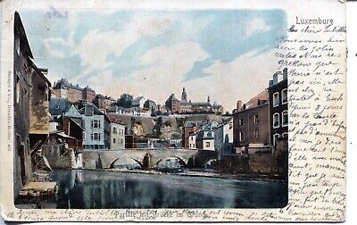 Luxembourg City Ville 1905 uncommon view Stengel published postcard