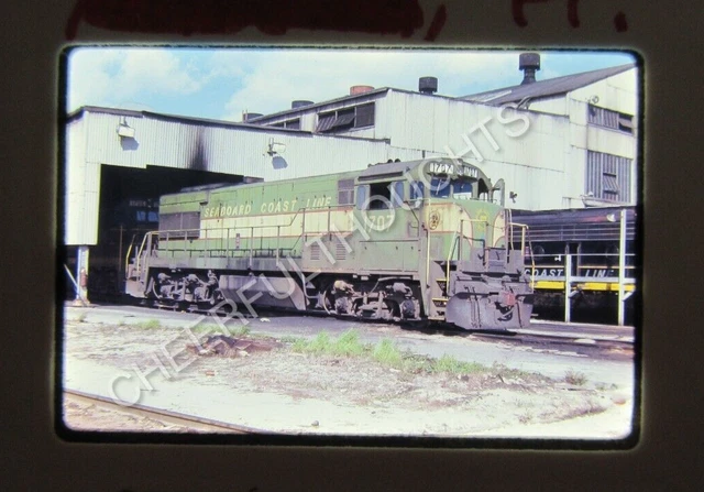 Original '71 Ektachrome Slide SCL Seaboard Coast Line 1707 U30B Hialeah   38Y51