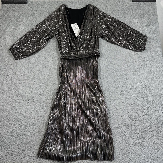 Robe Plissée ZARA Rose - Taille S (petite) - Neuve Avec étiquettes, Style Blogger Années 70
