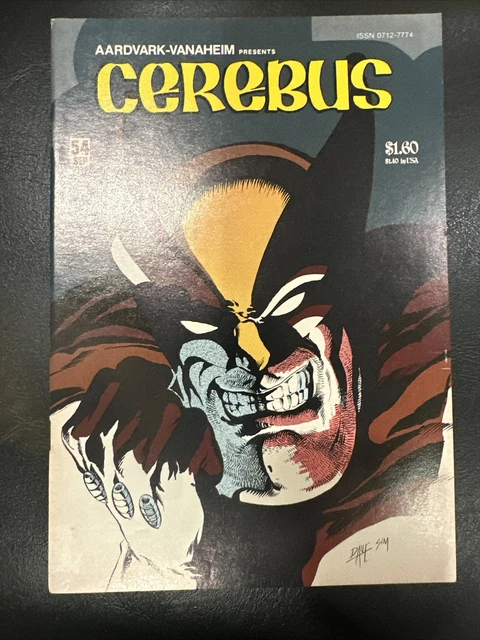 Cerebus the Aardvark #54 1st Full Appearance, Cover, & Origin Wolveroach Key