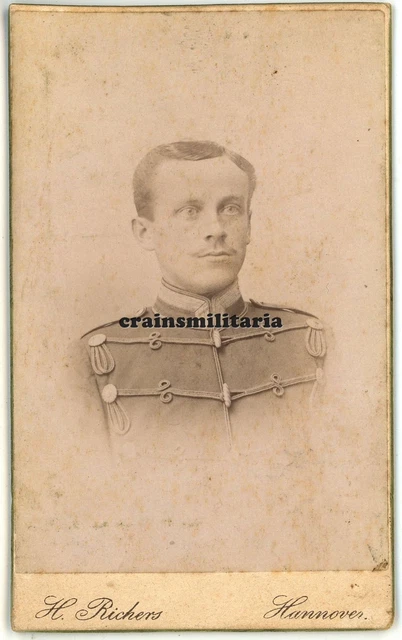 Orig. Foto CDV Portrait Kavallerie Soldat Reiter Ulanen Husaren in HANNOVER