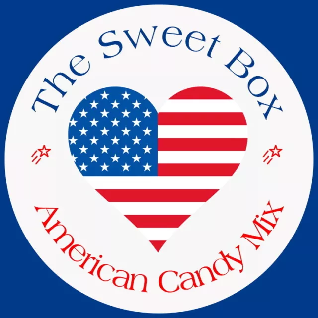 Personalised Gloss American Candy Heart Birthday Party Sticker Sweet Cone Label