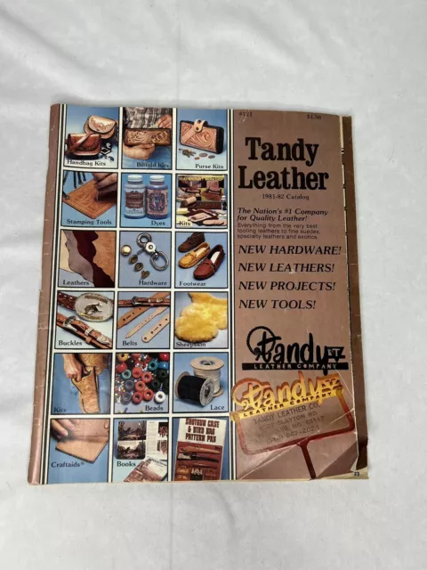 Kits de catálogo vintage 1981 - 1982 Tandy Leather Company suministros de artesanía de cuero