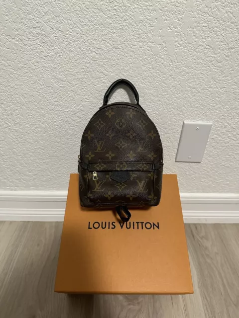 Louis Vuitton Palm Springs Mini Backpack Monogram Original Box, Dust Bag