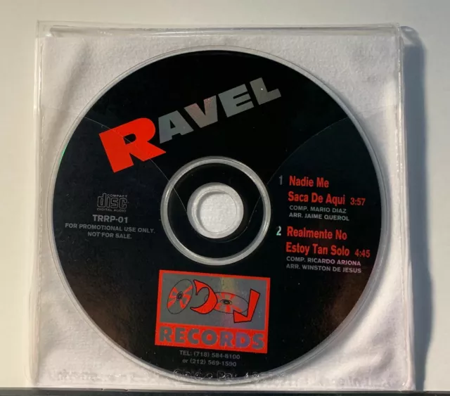 Ravel - Nadie Me Saca De Aqui (CD, Single, Promo)