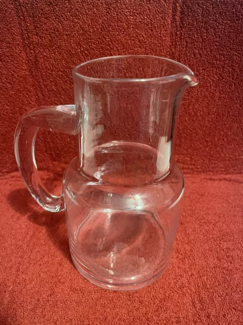 Clear Glass Bedside Guest Water Carafe Decanter Tumble Up 2