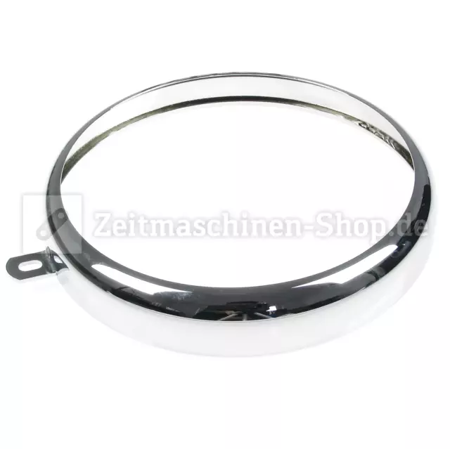 Lampenring, Scheinwerferring mit Lasche für AWO Sport, Touren, EMW, BK350, chrom