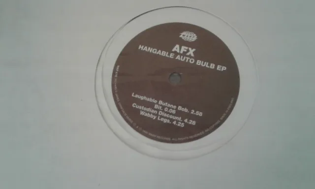 Aphex Twin Hangable Auto Bulb EP Limited Edition 12" EP Vinyl Record WAP 67