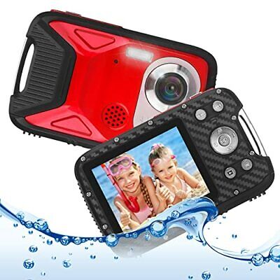 Heegomn Fotocamera digitale impermeabile per bambini, 16MP Full HD 1080P, zo