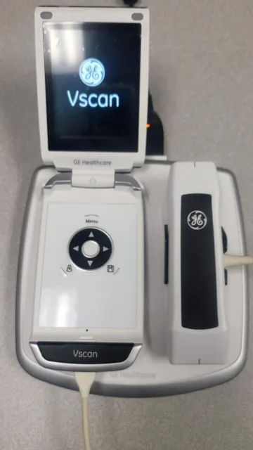 GE Vscan Portable Ultrasound with Dual Head Probe (GM000310) & Docking Station