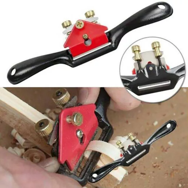 UK 9" Adjustable Woodworking Tool Plane Wood Hand Planer Screw Spoke Shaver