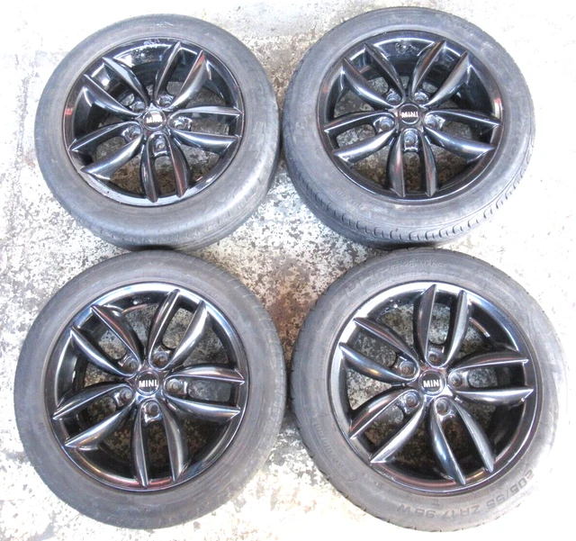 Mini R60 Steel Rims MINI R60 R61 17 Inch LA 5-Star Double Spoke 124 Black Gloss Wheels ...