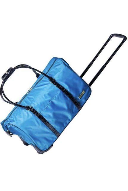 Samantha Brown Wheeled Nylon Weekender - Lightweight - Teal 2