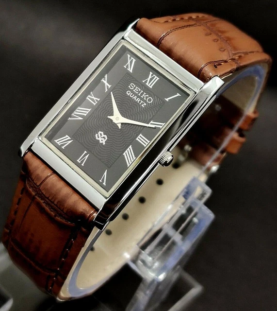SEIKO QUARTZ ULTRA Slim Roman Figure Orologio da polso giapponese 