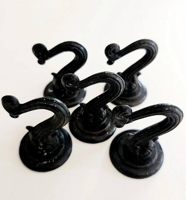 Ceiling Hooks Japan Metal Lot Of 5 Vintage 1960-70s 0609 1.75" Hangers #2 E17