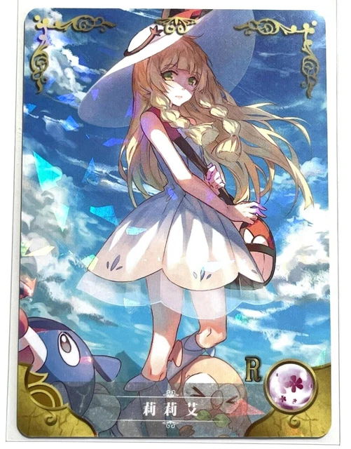 Lillie Full Art Holofoil Pokemon Waifu Trading Card - Custom Goddess Story  Card