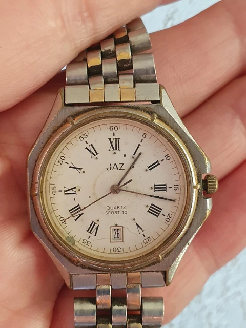 Montre Bracelet Mécanique Vintage JAZ Pour Homme - Mouvement Manuel (à Remonter) - Occasion
