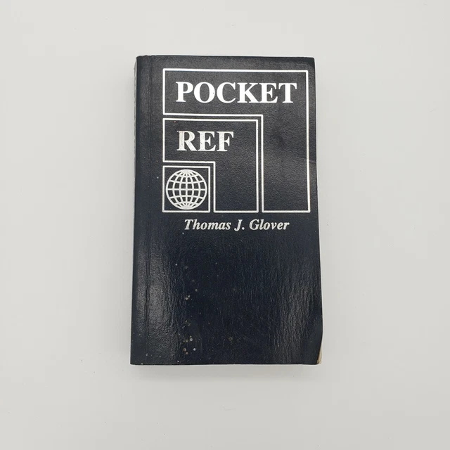 VINTAGE POCKET REFERENCE Thomas Glover Second Addition Mini Booklet