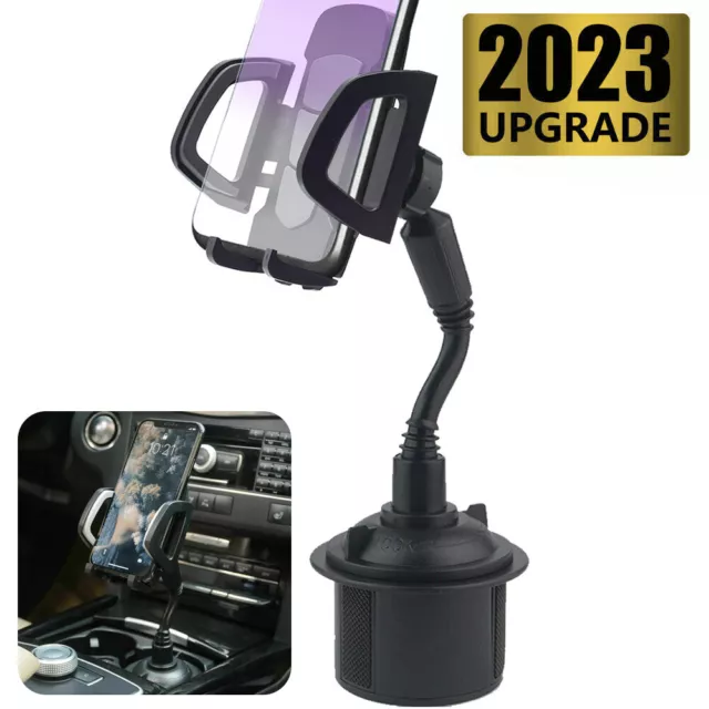 Upgraded Version Universal Adjustable Car Mount Cup Cradle Holder for Cell Phone