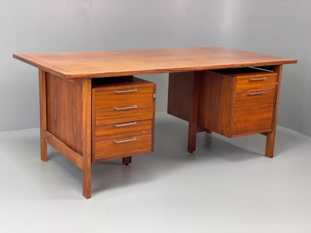 EB6275 Vintage Danish Rosewood Large Desk 1970s Retro  MWOO