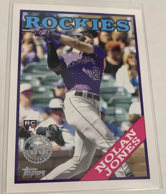 2023-Topps-Actualización de béisbol de radiocontrol Nolan Jones 88US-22 Colorado-Rockies