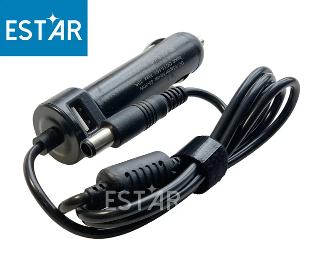 65W AC/DC Car Charger Power Supply For Dell Latitude 14 E7440 E7240 USB 5V 2A