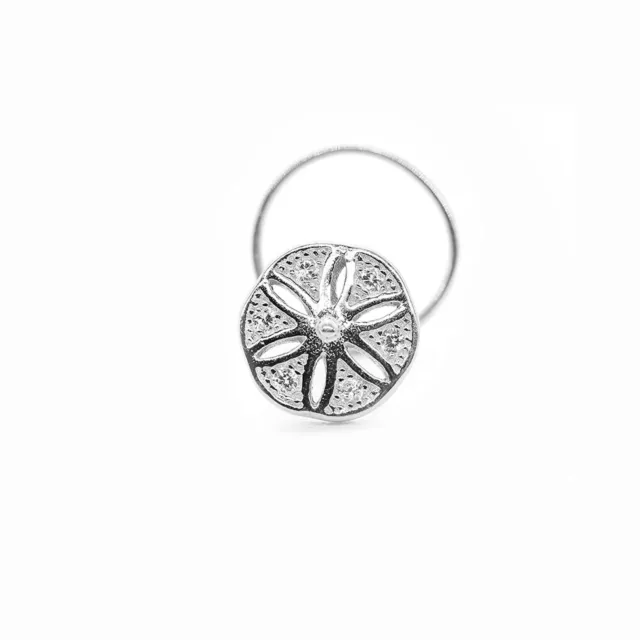Traditionelles 92.5 Sterlingsilber Schöne Blume Form Nase Nadel Für Damen