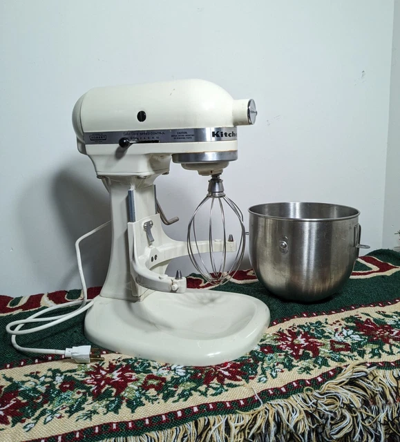 KITCHENAID K5SS WHITE 10 Speed Heavy Duty Stand Mixer 5qt Bowl Hobart