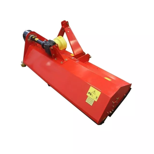 Tractor Flail Mower 5 ft 1520 mm slasher cut Heavy Duty with Hammer Blades 2