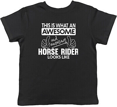 Questo è ciò che una fantastica & incredibile Horse-Rider sembra che per bambini T-shirt