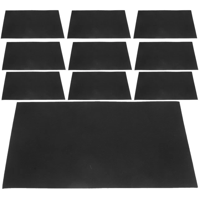 10 Sheets Blank Kraft Paper Self-adhesive Felt Sheets Multi-purpose for Art and