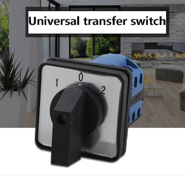 LW26-20A 32A 3-Positions On-Off-On Changeover Selector Control Rotary Cam Switch