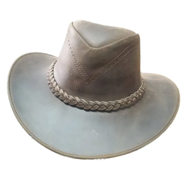 Cuir Véritable Australien Style Cow-Boy hat Australien Ouest Cowboy Cowgirl hat