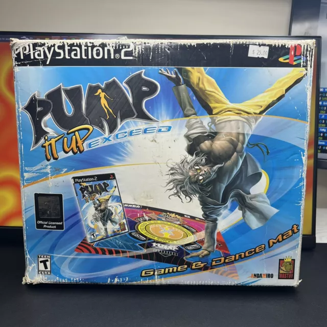 2005 Pump It Up Exceed Playstation 2 PS2 Disc w/ Dance Mat Box