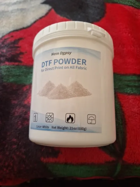 DTF Transfer Powder for DTF Printing 600g, 1.1lbs White Hot Melt