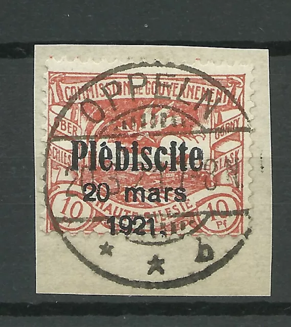 Abstimmungsgebiete Oberschlesien Mi-Nr. 30 (o) - gepr. M. Haertel