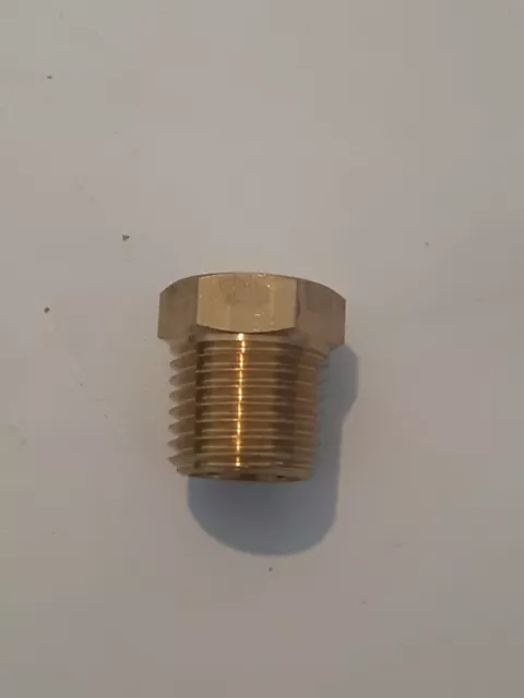 Brass 1/4" BSP Male To 1/8" NPT Female Pipe Reducer Threaded Adapter Fitting