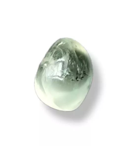 Prehnite bella naturale 27,45 carati certificato ovale/cabochon verde 2