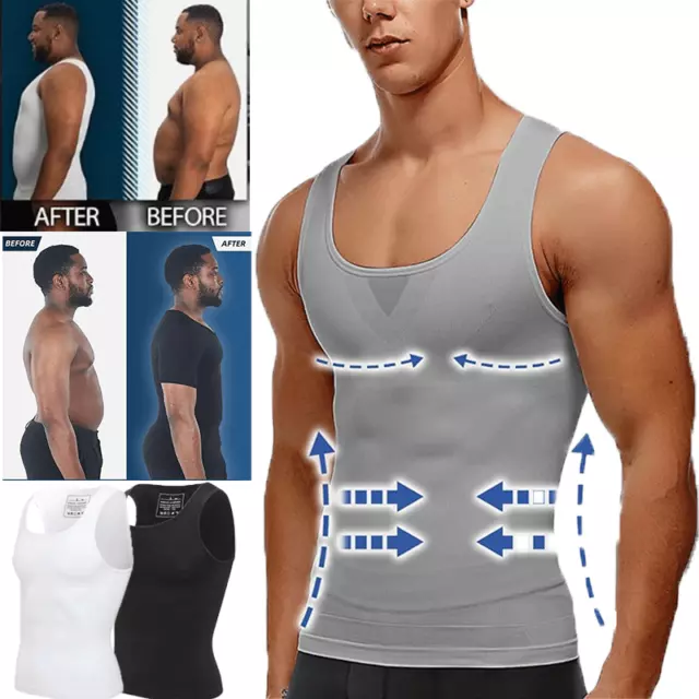 Men Compression Vest Tank for Man Boobs Moobs Gynecomastia Shirt Chest Shaper
